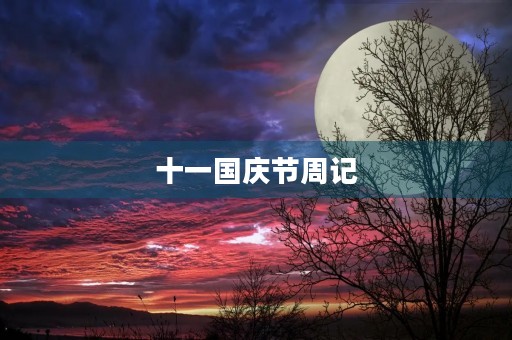 十一国庆节周记