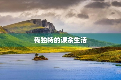我独特的课余生活 我独特的课余生活