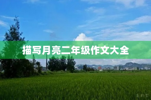 描写月亮二年级作文大全 描写月亮二年级作文大全