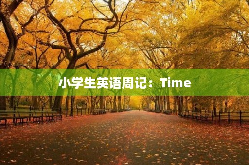 小学生英语周记：Time