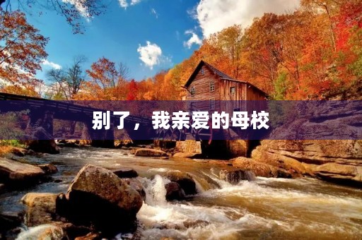 别了,我亲爱的母校 别了,我亲爱的母校