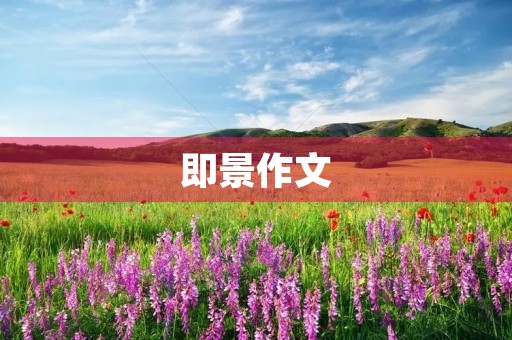 即景作文 即景作文