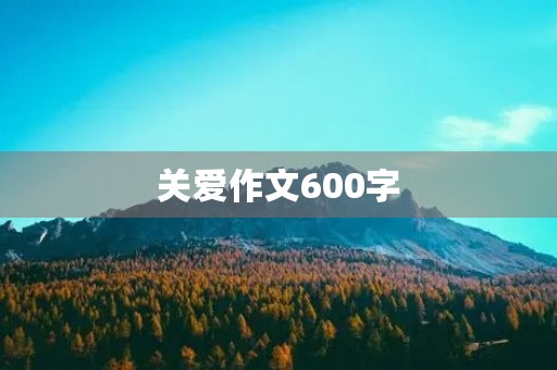 关爱作文600字