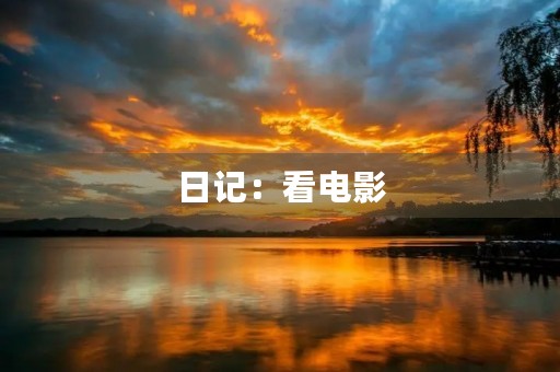 日记：看电影
