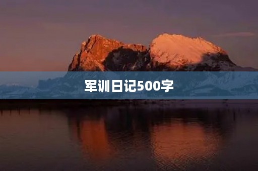 军训日记500字 军训日记500字