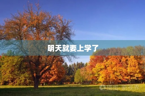明天就要上学了 明天就要上学了