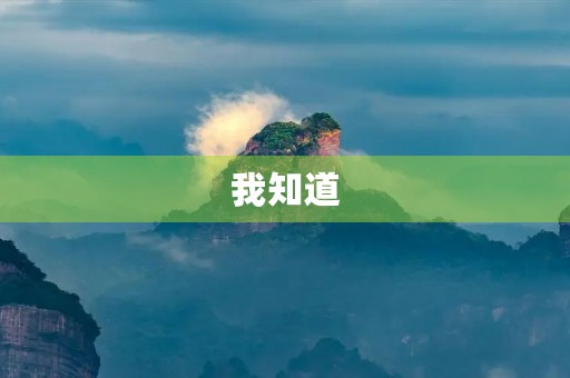 我知道