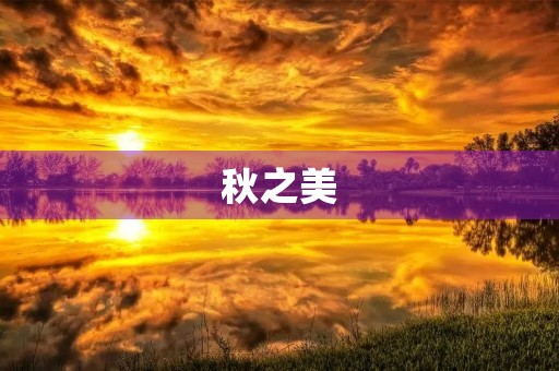 秋之美 秋之美