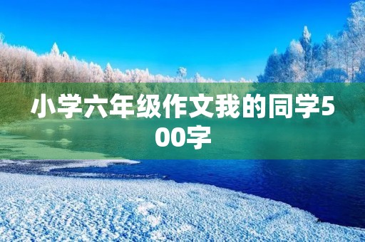 小学六年级作文我的同学500字