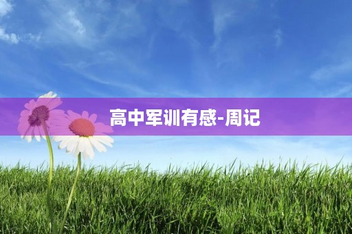 高中军训有感-周记 高中军训有感-周记