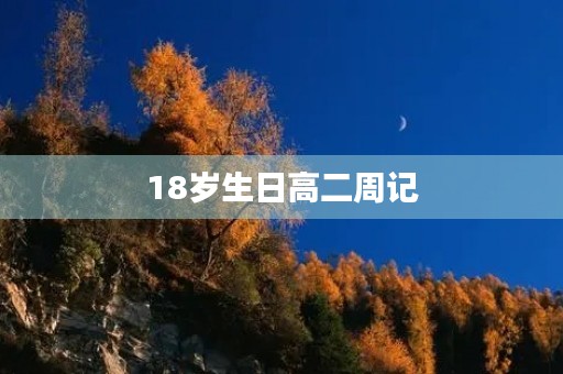 18岁生日高二周记 18岁生日高二周记