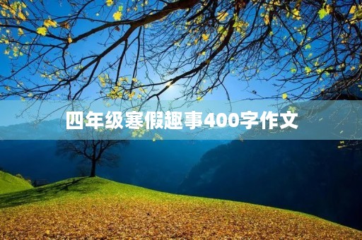 四年级寒假趣事400字作文 四年级寒假趣事400字作文