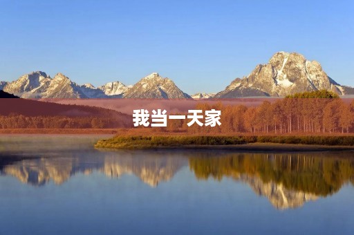 我当一天家