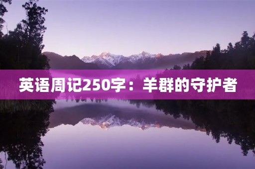 英语周记250字:羊群的守护者 英语周记250字:羊群的守护者