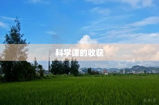 科学课的收获 科学课的收获