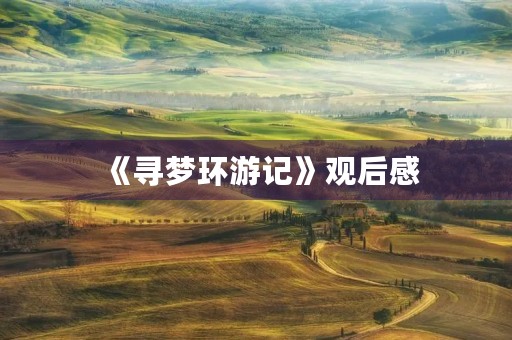 《寻梦环游记》观后感
