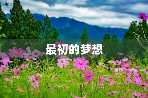 最初的梦想