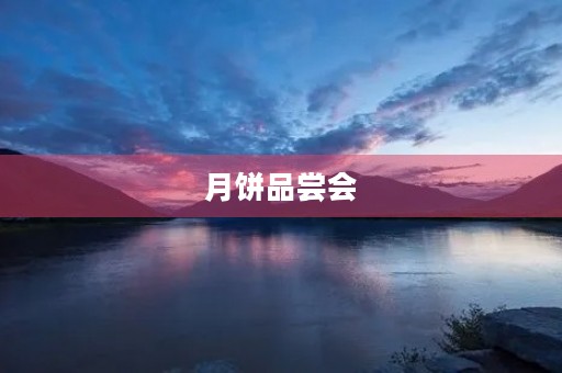 月饼品尝会 月饼品尝会