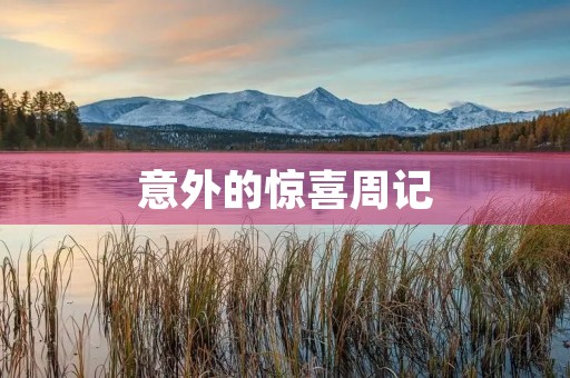 意外的惊喜周记