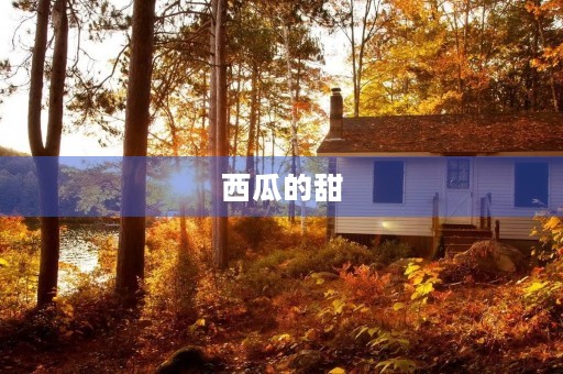 西瓜的甜