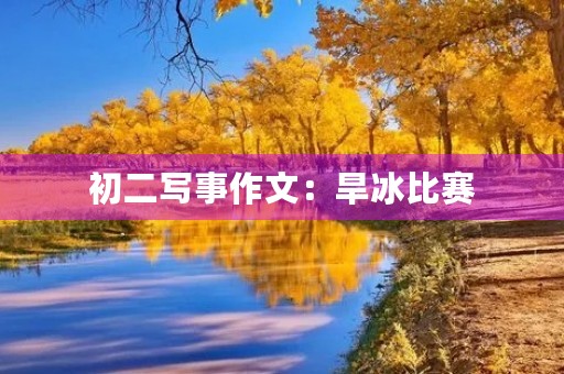 初二写事作文:旱冰比赛 初二写事作文:旱冰比赛
