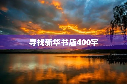 寻找新华书店400字