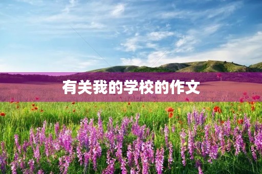 有关我的学校的作文 有关我的学校的作文