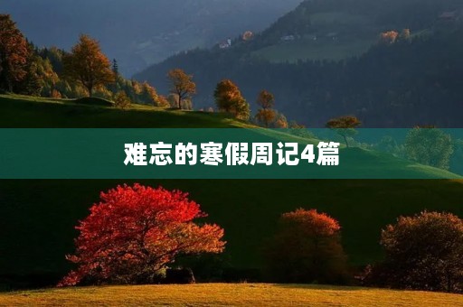 难忘的寒假周记4篇 难忘的寒假周记4篇