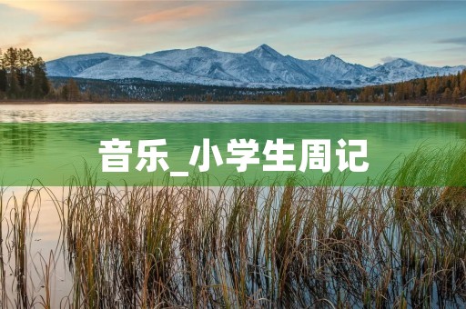 音乐_小学生周记 音乐_小学生周记