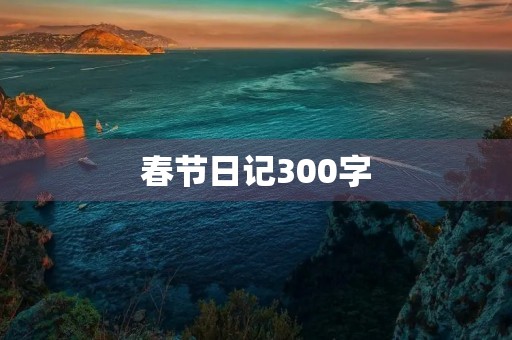 春节日记300字 春节日记300字
