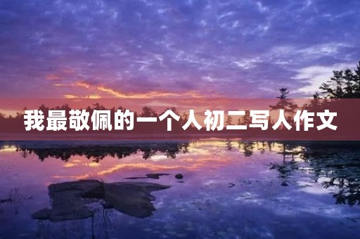 我最敬佩的一个人初二写人作文 我最敬佩的一个人初二写人作文