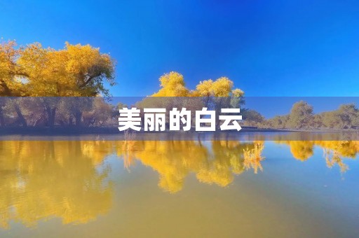 美丽的白云