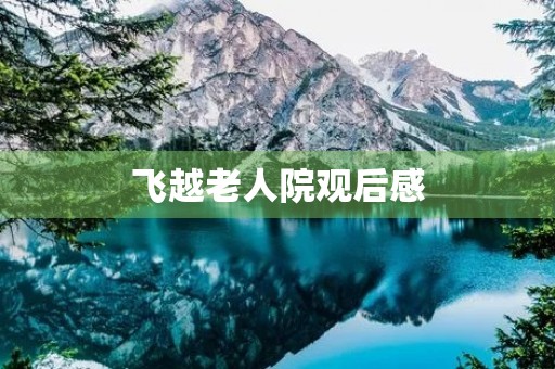 飞越老人院观后感