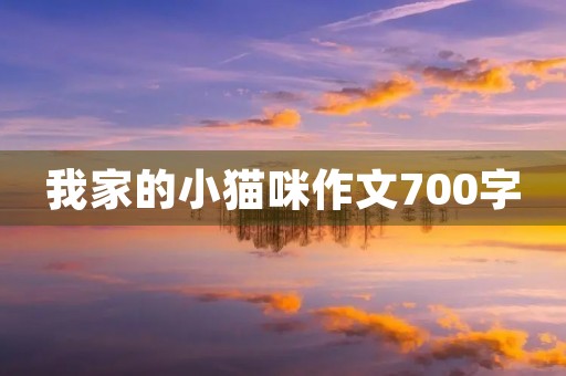 我家的小猫咪作文700字