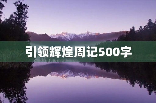 引领辉煌周记500字