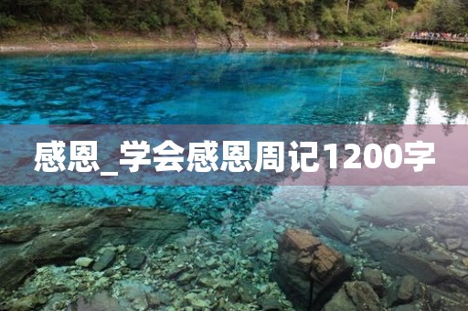 感恩_学会感恩周记1200字 感恩_学会感恩周记1200字