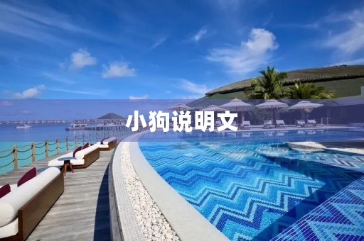 小狗说明文