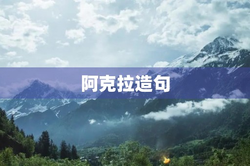 阿克拉造句 阿克拉造句