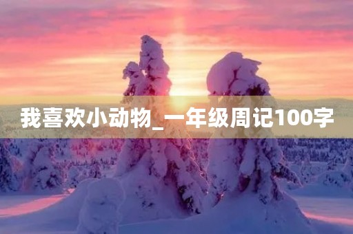 我喜欢小动物_一年级周记100字 我喜欢小动物_一年级周记100字