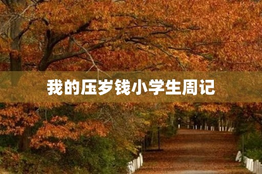 我的压岁钱小学生周记