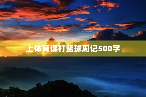 上体育课打篮球周记500字