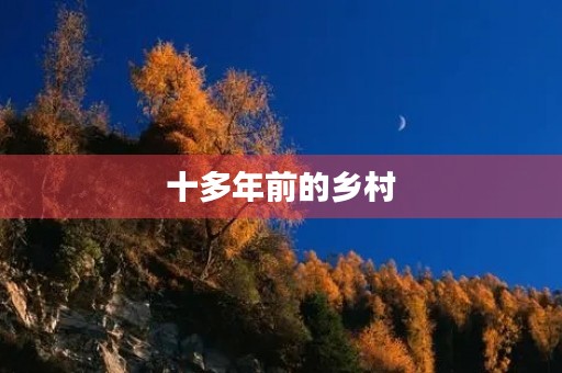 十多年前的乡村