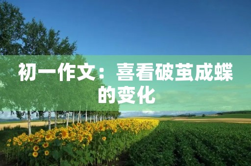 初一作文：喜看破茧成蝶的变化