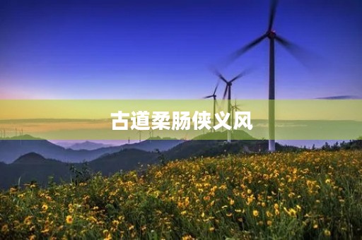 古道柔肠侠义风 古道柔肠侠义风