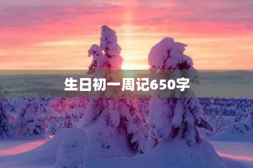 生日初一周记650字 生日初一周记650字