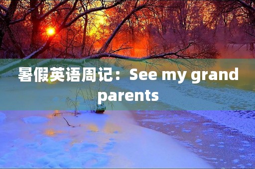 暑假英语周记:See my grandparents 暑假英语周记:See my grandparents