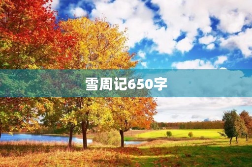 雪周记650字 雪周记650字