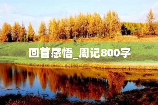 回首感悟_周记800字