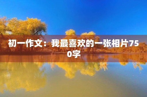 初一作文：我最喜欢的一张相片750字