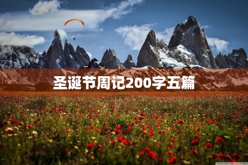 圣诞节周记200字五篇 圣诞节周记200字五篇